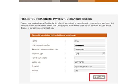 fullerton rural online payment.